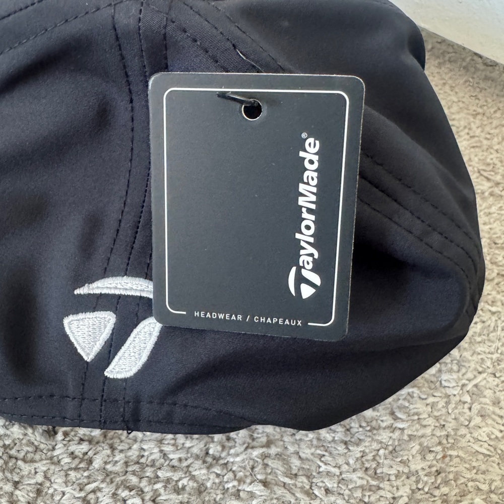 NWT TaylorMade Horizon Golf Hat Black White Logo Adjustable 58cm - Picture 5 of 7